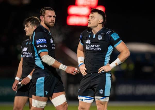 Glasgow Warrior Jack Dempsey during the United Rugby Championship defeat to Leinster. (Photo by Ross MacDonald / SNS Group)