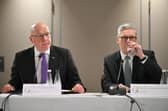 First Minister John Swinney (left) wants Keir Starmer and his UK Cabinet to bin National Insurance changes that would hurt charities (Picture: Andy Buchanan - Pool/Getty Images)
