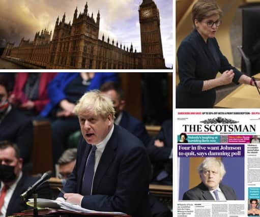 A Scotsman poll found Scots believe Boris Johnson should resign