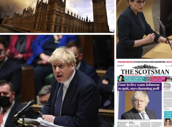 A Scotsman poll found Scots believe Boris Johnson should resign