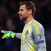 David Marshall in action for Scotland. (Photo by Alan Harvey / SNS Group)