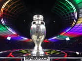 The UEFA Euro 2024 trophy pictured duirng the brand launch at Olympiastadion, Berlin on October 05, 2021. (Photo by Alexander Hassenstein/Getty Images for DFB)