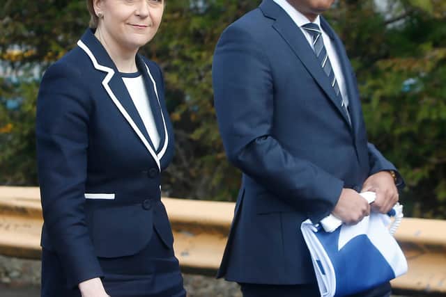 First Minister Nicola Sturgeon with Sanjeev Gupta, the head of the Liberty Group which owns the Lochaber smelter.