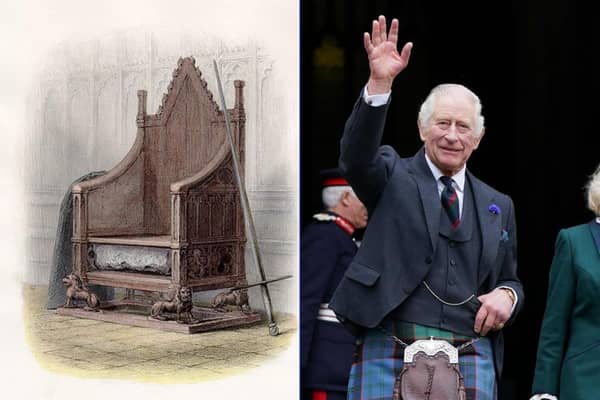 Edinburgh Castle wrote: "The Stone of Destiny is an ancient symbol of Scotland's monarchy, used for centuries in the inauguration of its kings."