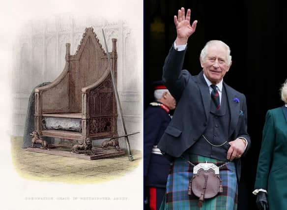 Edinburgh Castle wrote: "The Stone of Destiny is an ancient symbol of Scotland's monarchy, used for centuries in the inauguration of its kings."