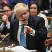 Boris Johnson speaking in the House of Commons