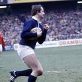 Scotland's David Leslie (left) in action against Wales in a Five Nations fixture in March 1985.