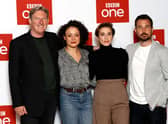 Adrian Dunbar, Rochenda Sandall, Vicky McClure and Martin Compston attend the "Line of Duty" photocall at BFI Southbank on March 18, 2019 in London, England. (Photo by John Phillips/Getty Images)