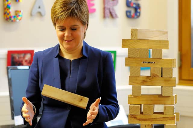 Nicola Sturgeon is playing political games over the timing of any future referendum on Scottish independence (Picture: Andy Buchanan/AFP via Getty Images)