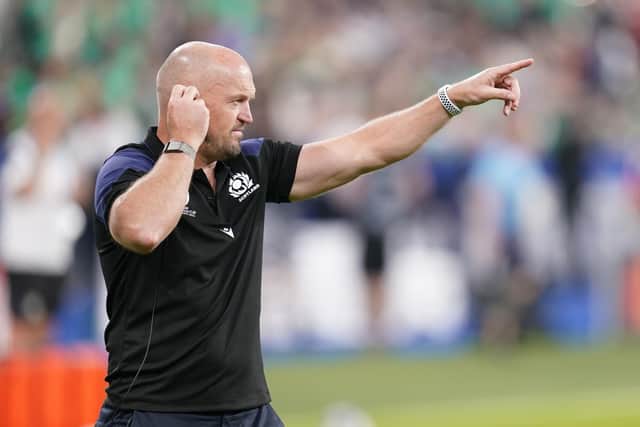 Scotland head coach Gregor Townsend at the Stade de France in Paris where Scotland lost 36-14 to Ireland and were eliminated from the Rugby World Cup. (Picture: Andrew Matthews/PA Wire)