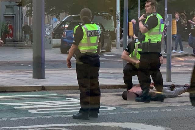 Police have charged a man in connection with a series of violent attacks around Edinburgh in which five people were injured. Picture: Edward Hughes  /PA Wire