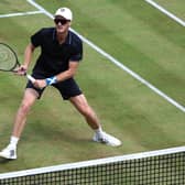 Jamie Murray plays a forehand during his doubles defeat at Queen's. (Photo by Luke Walker/Getty Images for LTA)