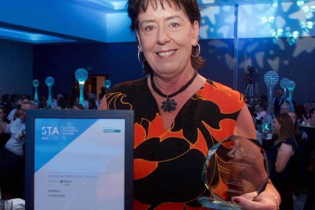 Lindsey Reid of Transform Scotland won the frontline employee of the year award. Picture: Transport Times