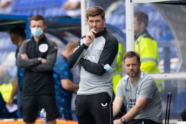 Rangers manager Steven Gerrard will work on new systems. (Photo by Craig Williamson / SNS Group)