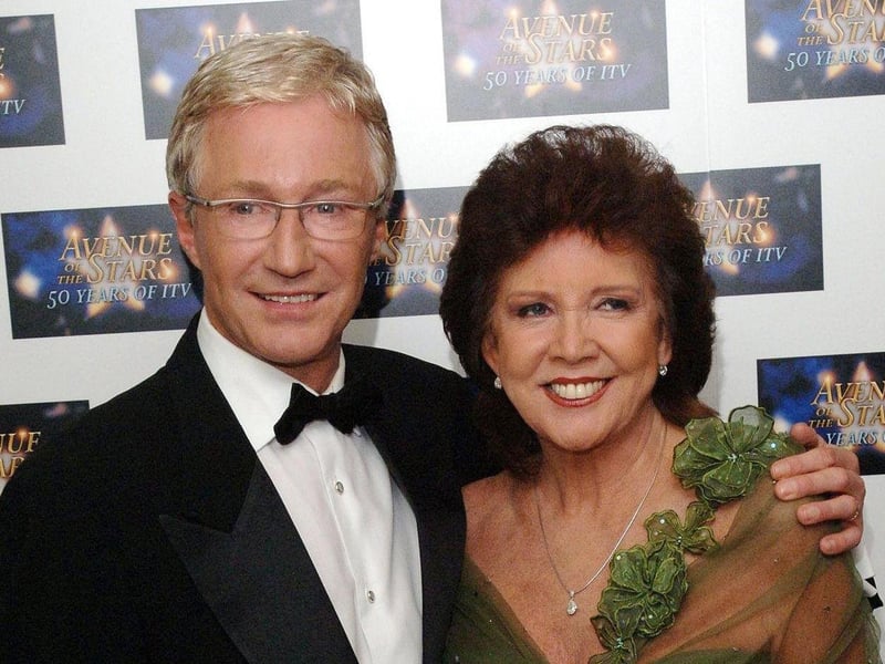 Paul O'Grady and Cilla Black at the ITV Avenue of the Stars evening, London Studios, central London. During his career, he hosted The Paul O’Grady Show, Blind Date and Blankety Blank, as well as ITV’s multi-award-winning For The Love Of Dogs.