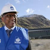 Sanjeev Gupta at the Lochaber plant.