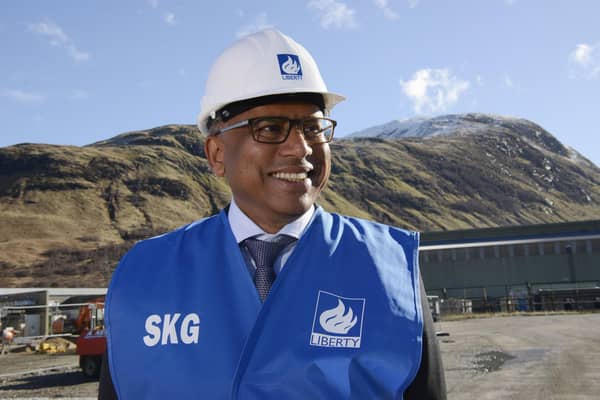 Sanjeev Gupta at the Lochaber plant.
