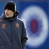 Philippe Clement oversees a Rangers training session as he mulls over his possible starting line-up to face Aris Limassol