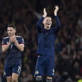 Scott McTominay celebrates. (Photo by Craig Foy / SNS Group)