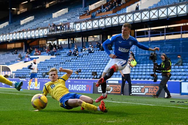St Johnstone worked hard at shutting down Rangers' usual avenues of attack. Picture: SNS