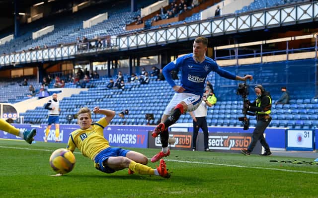 St Johnstone worked hard at shutting down Rangers' usual avenues of attack. Picture: SNS