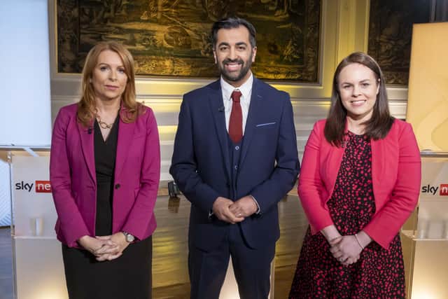 Whoever takes over as Scotland's First Minister, Ash Regan, Humza Yousaf or Kate Forbes, must focus on the economy (Picture: Peter Devlin For Sky News via Getty Images)