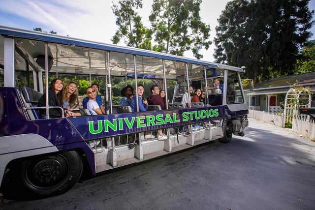 The electric tram at Universal Studios Hollywood. Pic: PA Photo/Universal Studios Hollywood.