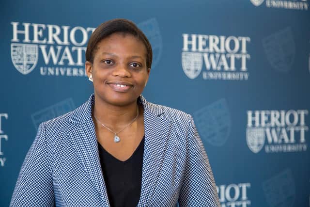 Dr. Ifeyinwa Kanu, founder and boss of IntelliDigest, said the incubator has been 'a vital support on our journey'. Picture: Heriot-Watt University.