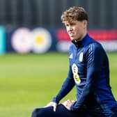 Jack Hendry during a Scotland training session at Lesser Hampden.  (Photo by Craig Foy / SNS Group)