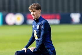 Jack Hendry during a Scotland training session at Lesser Hampden.  (Photo by Craig Foy / SNS Group)