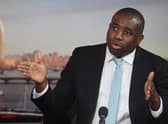 Shadow foreign secretary David Lammy, with host Sophie Raworth, appearing on the BBC1 current affairs programme, Sunday Morning. Picture date: Sunday February 6, 2022.