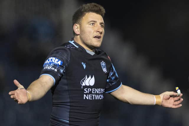Duncan Weir provided a steady influence during the final quarter of Glasgow Warriors' win over the DHL Stormers at Scotstoun in the BKT URC. (Photo by Ross MacDonald / SNS Group)