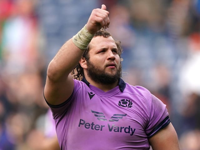 Along with Jack Dempsey, made most carries - 13 - of any Scotland player. Lung-busting effort before making way for Rory Sutherland on 59 minutes. 7