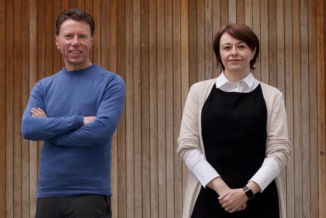 New CEO Nicola Anderson with executive chair Stephen Ingledew. Picture: contributed.