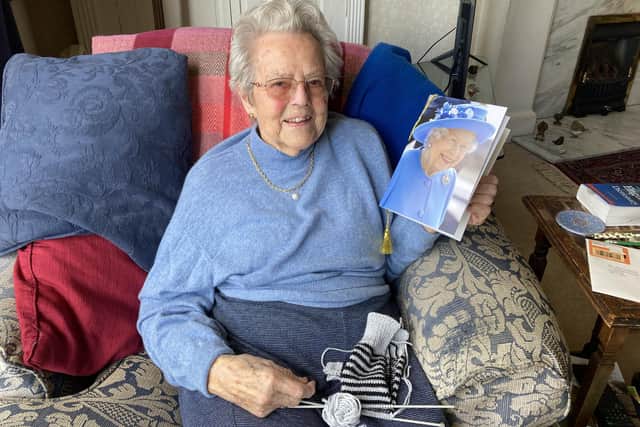 Patsy Mundie celebrated her 100th birthday on Tuesday, April 26 2022 and received a card from The Queen.