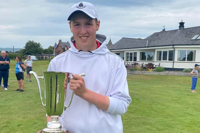 2022 Scottish Boys' champion Fraser Laird will be in a strong field for the Scottish Boys' Open at Lundin. Picture: Scottish Golf.