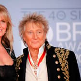 Penny Lancaster with Rod Stewart. Picture: Getty Images