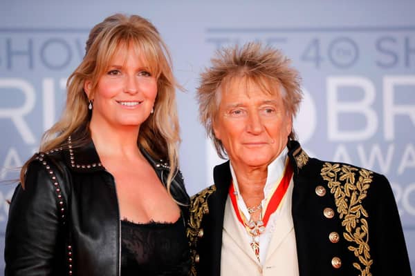 Penny Lancaster with Rod Stewart. Picture: Getty Images
