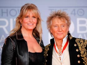Penny Lancaster with Rod Stewart. Picture: Getty Images