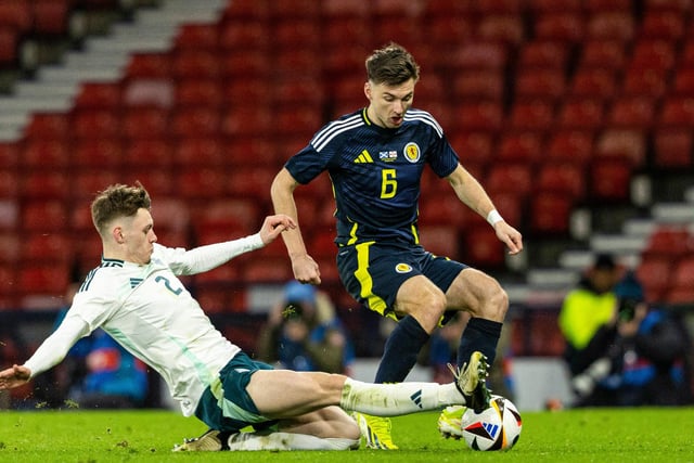 Moved over to left-back after Andy Robertson's injury and was one of Scotland's brighter players. Composed on the ball, quick to get forward and put in some decent crosses. 7