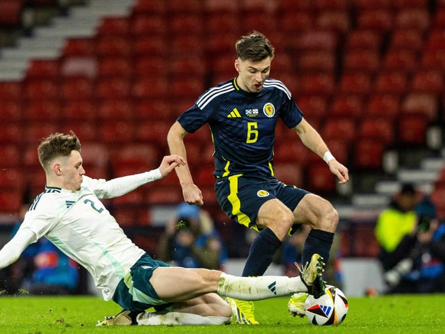 Moved over to left-back after Andy Robertson's injury and was one of Scotland's brighter players. Composed on the ball, quick to get forward and put in some decent crosses. 7