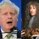 Boris Johnson, the current leader of the Conservative Party, and James II, the former Duke of York (Getty Images / Peter Lely)