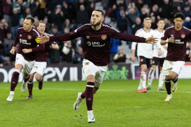 Jorge Grant was spot-on for Hearts when asked to assume penalty duties.