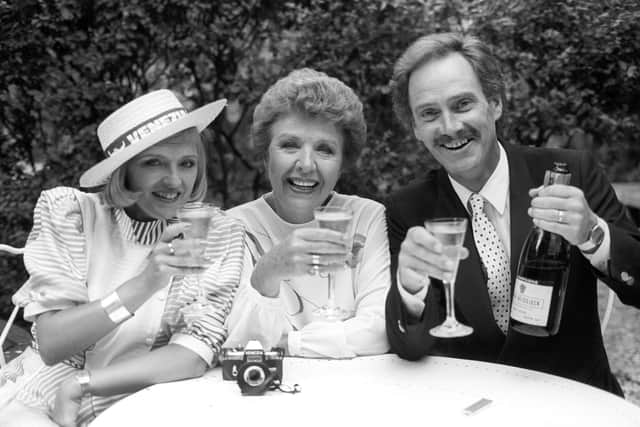 Actress Noele Gordon, aka Meg Mortimer, with her screen daughter and husband, ruled the roost in soap opera Crossroads until, like Nicola Sturgeon, she found her time in charge hit a dead end (Picture: PA)