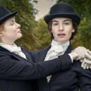 Emily Beecham  and Lily James star in The Pursuit of Love (Pic: Robert Viglasky)