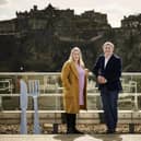 Nathalie Agnew (Muckle Media) and Stephen Jardine (Taste Communications Scotland). Picture: Malcolm Cochrane