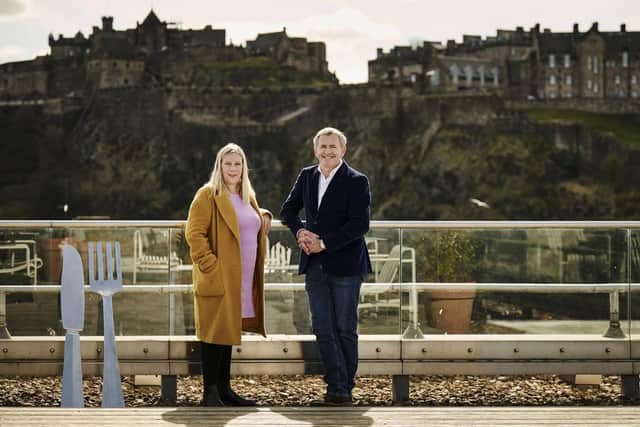 Nathalie Agnew (Muckle Media) and Stephen Jardine (Taste Communications Scotland). Picture: Malcolm Cochrane