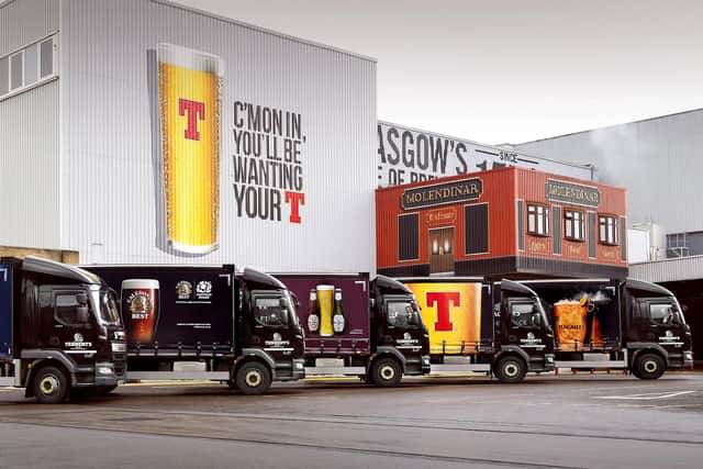 Tennent's, which is brewed at the Wellpark brewery in Glasgow, is Scotland's biggest selling lager brand. Picture: Andy Buchanan