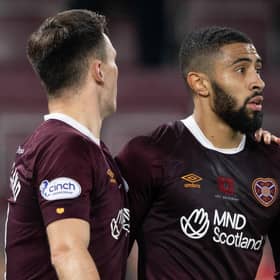 Hearts' Josh Ginnelly could not celebrate properly after scoring a 97th-minute equaliser against Livingston.