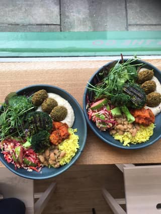 Falafel plates at Susie's